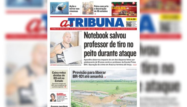 Confira os destaques do Jornal A Tribuna desta quinta-feira