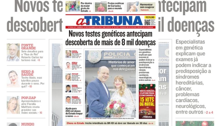 Confira os destaques do jornal A Tribuna deste domingo