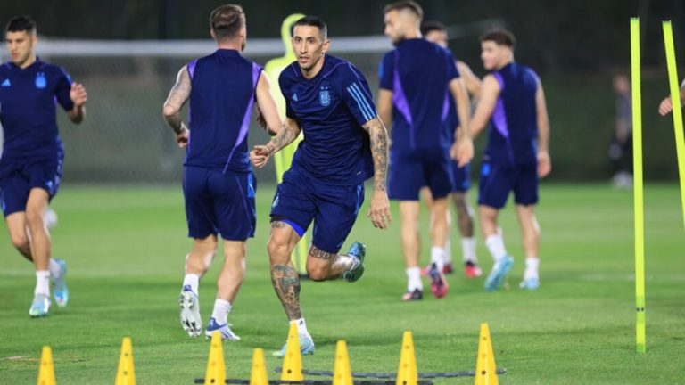 Di María treina e pode ser titular
