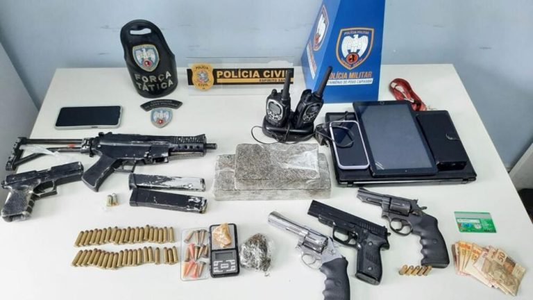 Três pessoas são presas em operação contra o tráfico no Sul do Estado