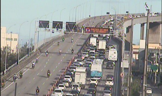 Trânsito na Terceira Ponte é totalmente liberado após 1 hora de interdição