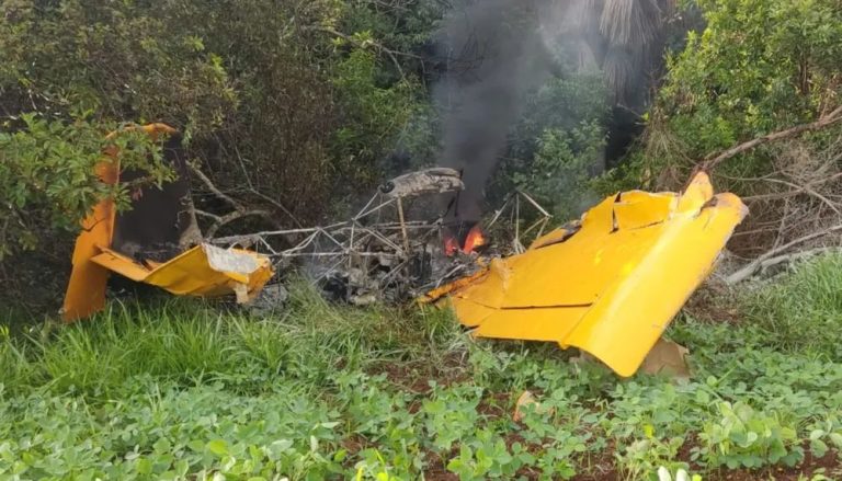 Avião cai próximo a zona urbana e deixa um morto em Goiás