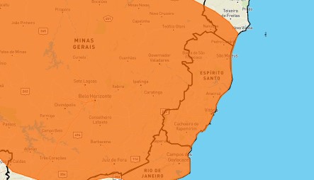 ES recebe novo alerta de perigo para alagamentos e ventos fortes