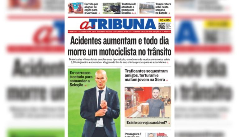 Confira os destaques do Jornal A Tribuna desta segunda-feira