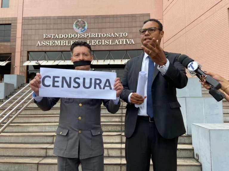 VÍDEO | Alvo de ação da PF, Capitão Assumção faz protesto na Assembleia
