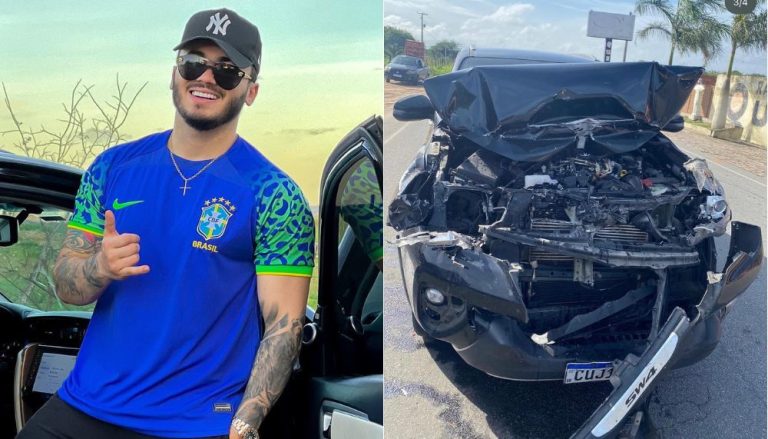 Cantor sertanejo sofre segundo acidente de carro em menos de 1 ano