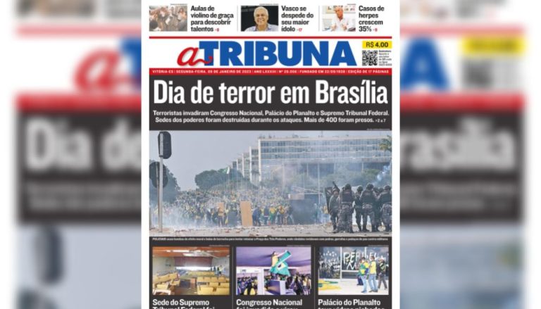 Confira os destaques do Jornal A Tribuna desta segunda-feira