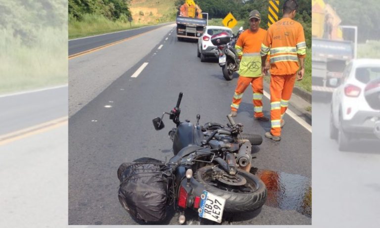 Acidente entre carro e moto deixa vítima com lesões graves no ES