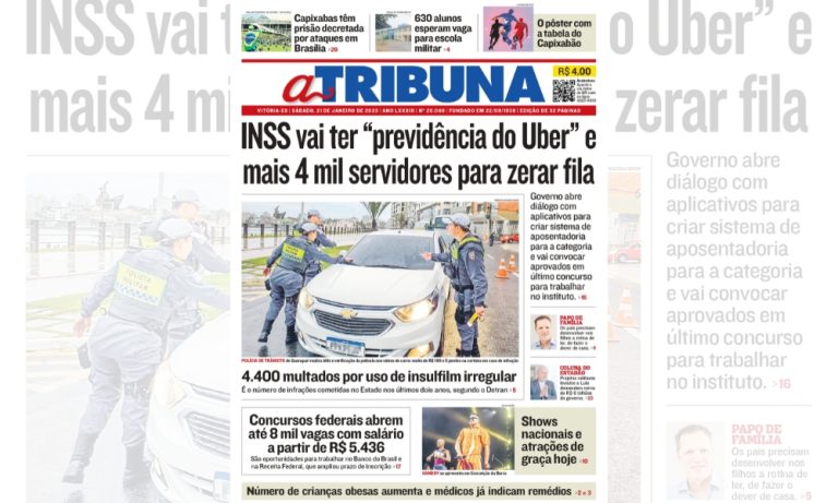Jornal A Tribuna: veja os destaques deste sábado