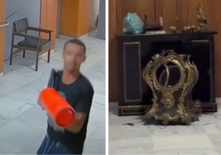 Homem filmado ao destruir relógio no Palácio do Planalto é preso pela PF