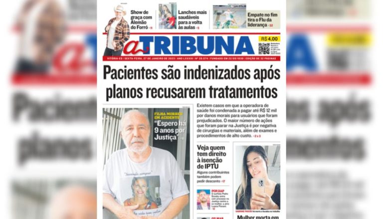 Confira os destaques do Jornal A Tribuna desta sexta-feira