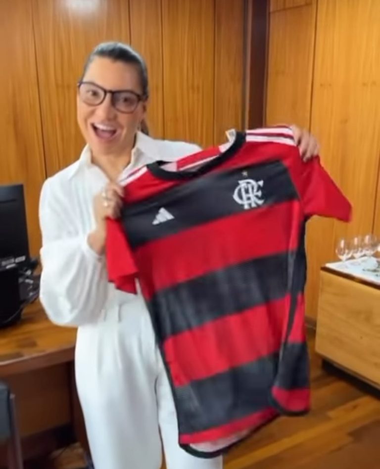 Flamenguista, Janja assiste à final da Supercopa no Mané Garrincha