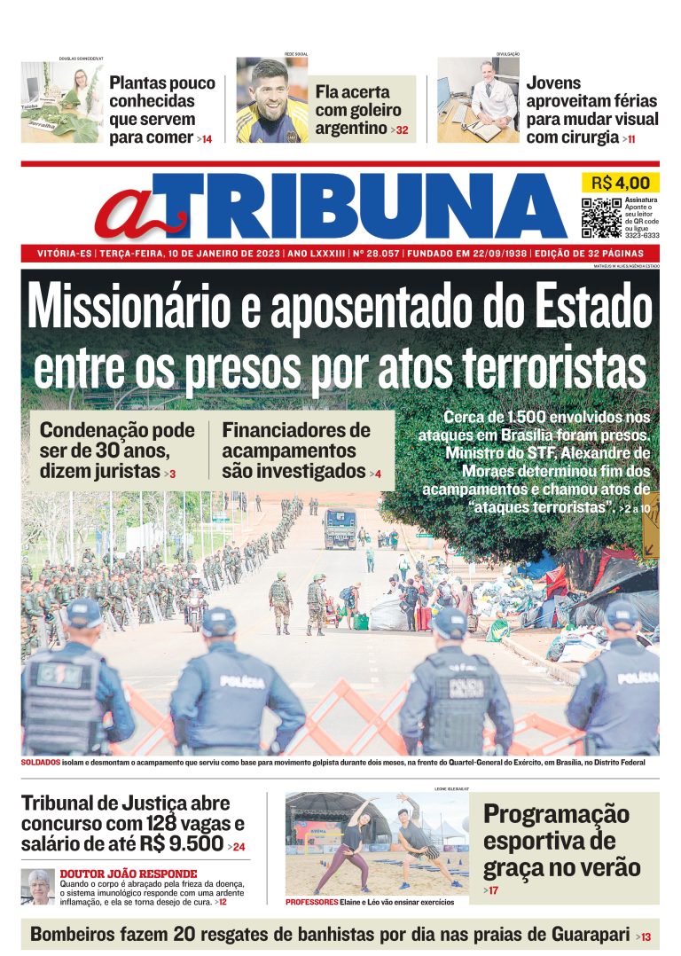 Confira os destaques do Jornal A Tribuna desta terça-feira