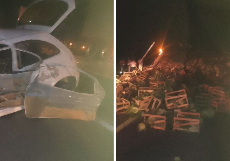Motorista morre ao colidir com caminhão de verdura na BR-101