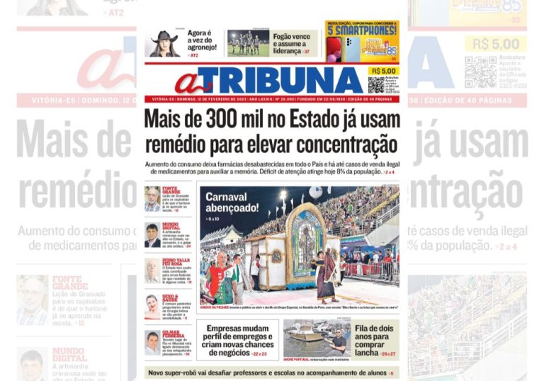 Confira os destaques do jornal A Tribuna deste domingo