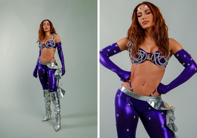 Anitta usa look de carnaval inspirado em atriz capixaba