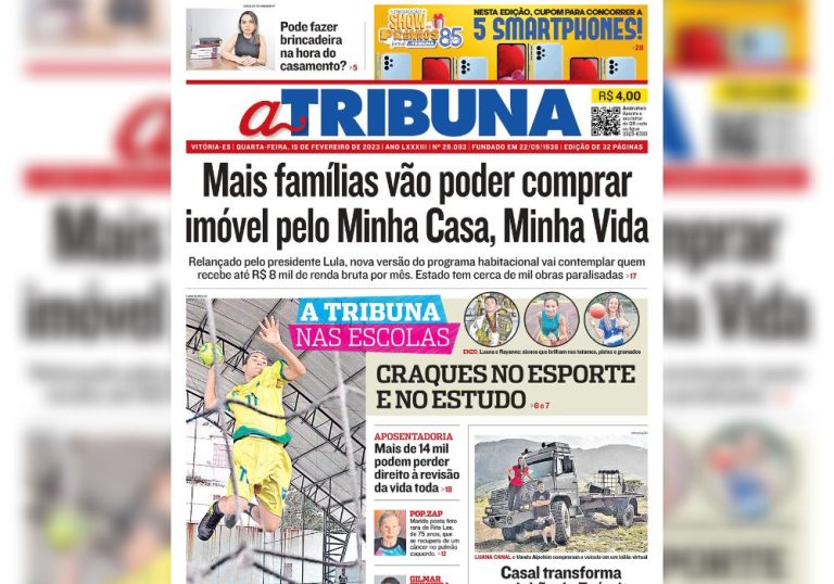 Confira os destaques do Jornal A Tribuna desta quarta-feira