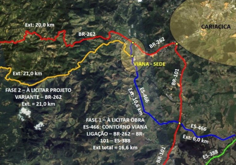 ES planeja construir rodovia nas montanhas para desafogar a BR-262