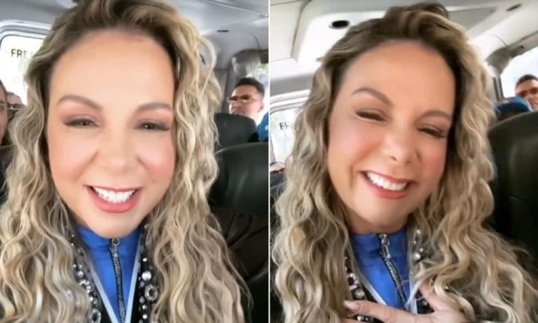 Carla Perez reaparece com figurino de Loira do Tchan em homenagem a ‘ela mesma’