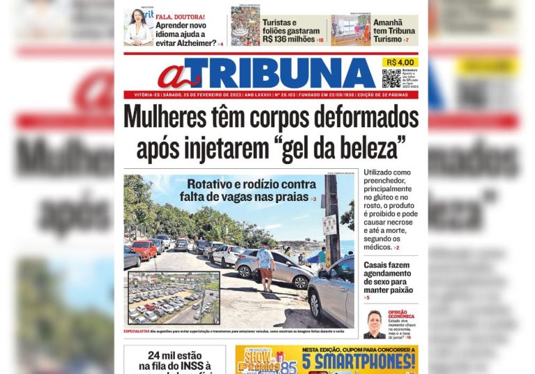 Confira os destaques do Jornal A Tribuna deste sábado