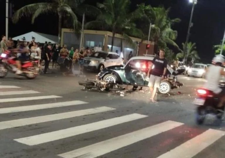 Motorista embriagado e com CNH suspensa atropela motociclista em Vila Velha