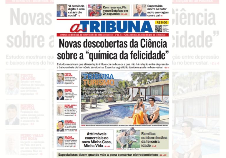 Veja os destaques de A Tribuna deste domingo