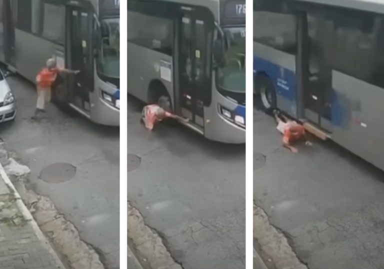 Após discussão, idoso é atropelado por motorista de ônibus em SP