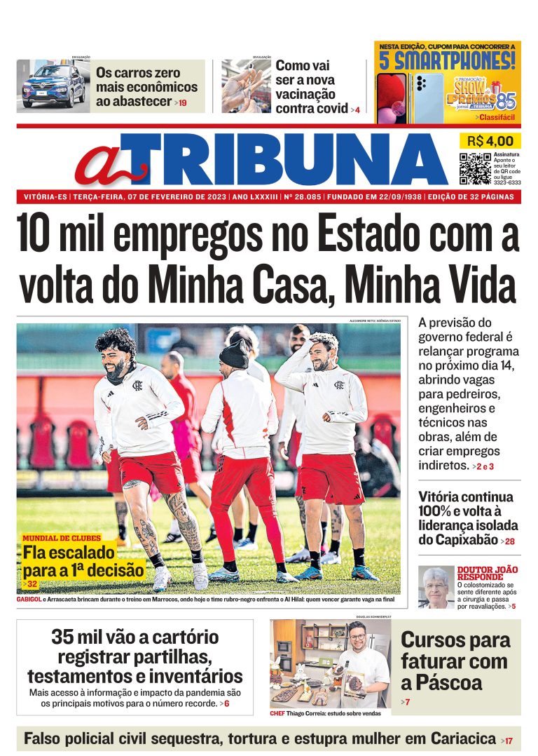 Confira os destaques do Jornal A Tribuna desta terça-feira