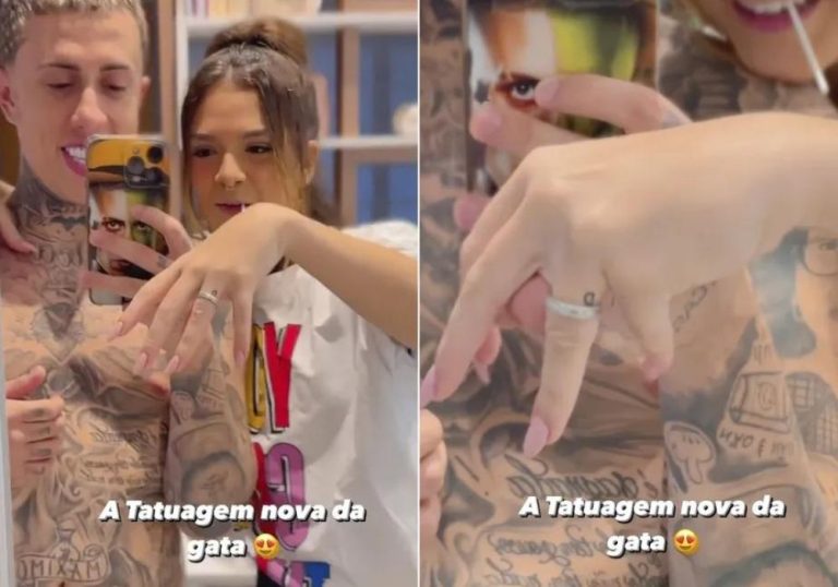 Mel Maia surpreende e faz tatuagem em homenagem ao namorado
