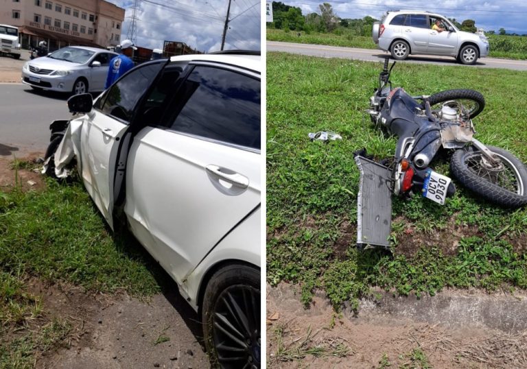 Motociclista morre em acidente com carro na BR-101