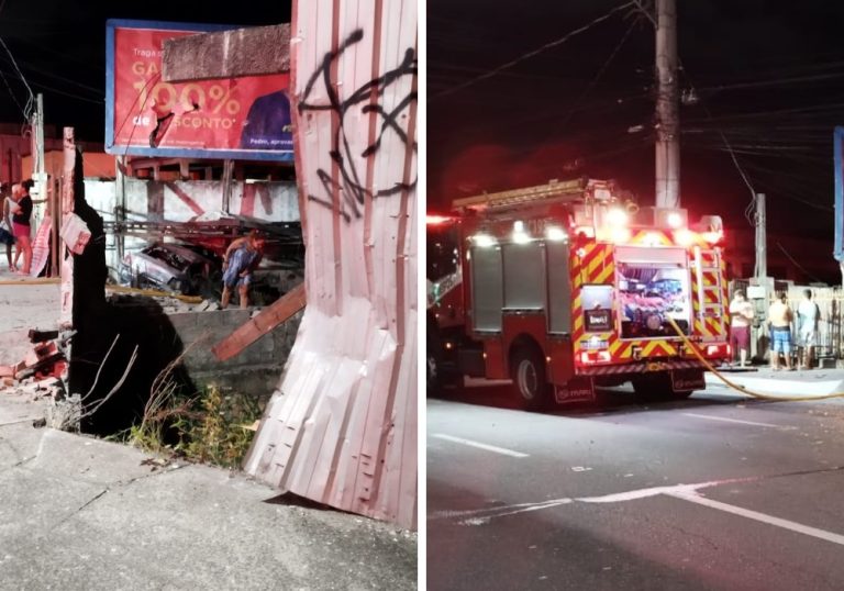 Morre motorista que bateu carro em muro e invadiu casa em Vitória