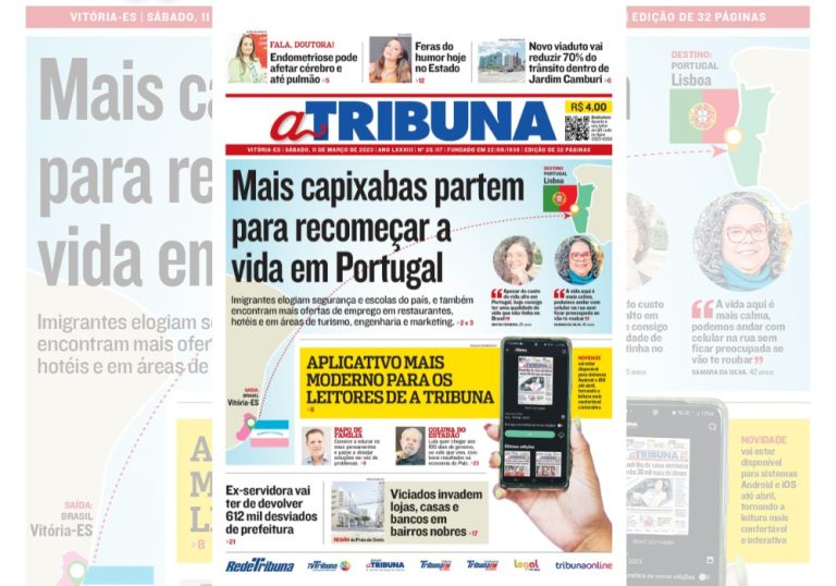 Confira os destaques do Jornal A Tribuna deste sábado