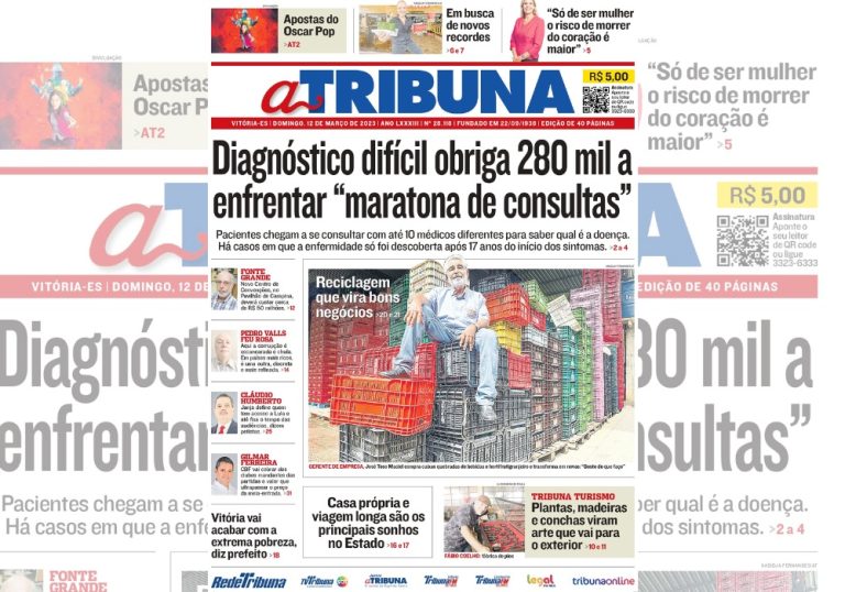 Confira os destaques do jornal A Tribuna neste domingo