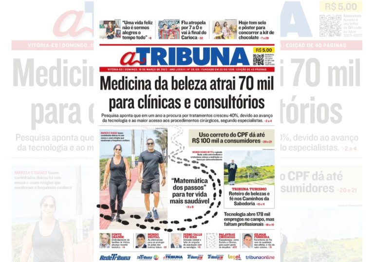 Confira os destaques do Jornal A Tribuna deste domingo