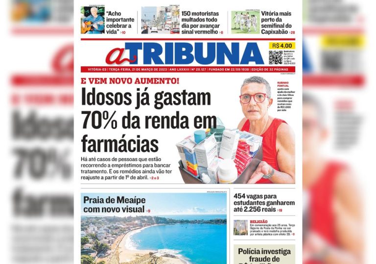 Confira os destaques do Jornal A Tribuna desta terça-feira