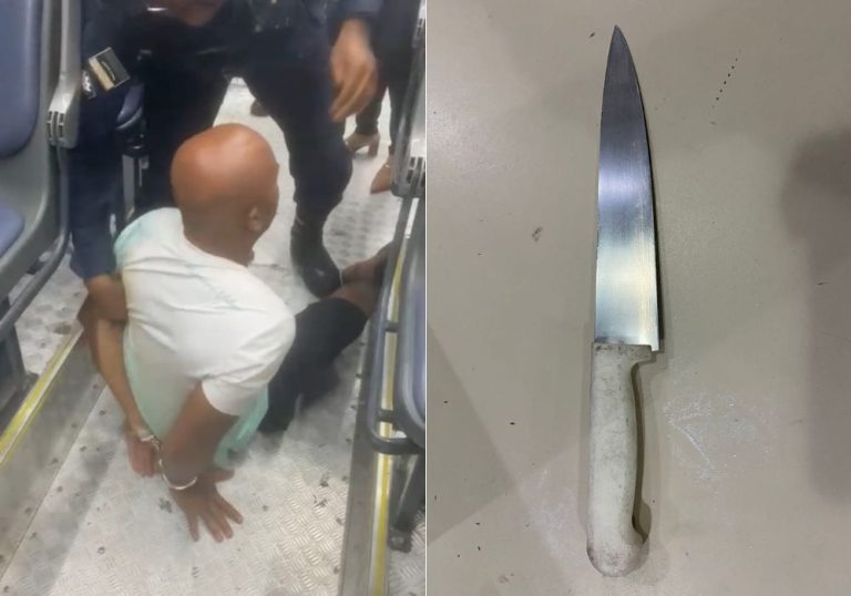 Bandido tenta assaltar PM no Transcol e acaba preso no ES