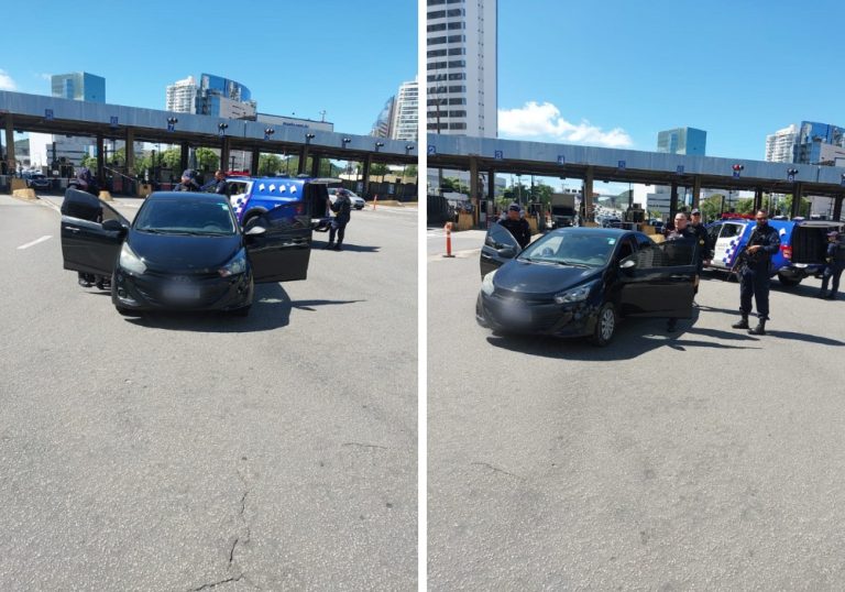 Dupla é detida na Terceira Ponte com carro roubado