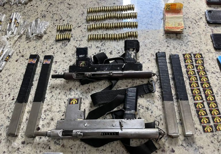 Três suspeitos são presos e armas são aprendidas em cidade do ES