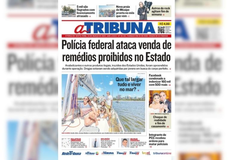 Confira os destaques do Jornal A Tribuna desta sexta-feira