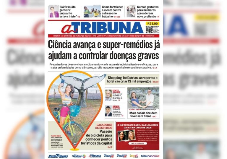 Confira os destaques do Jornal A Tribuna deste domingo