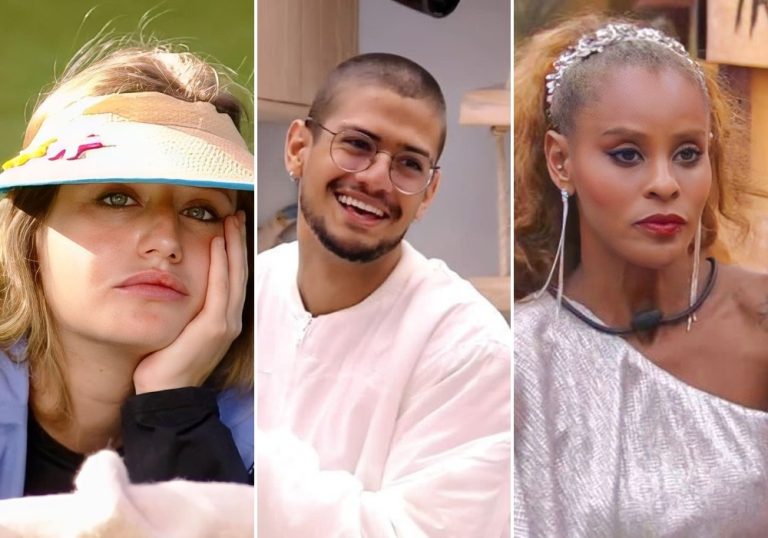 Aline Wirley, Bruna Griphao e Gabriel Santana disputam o 11º Paredão do “BBB 23”