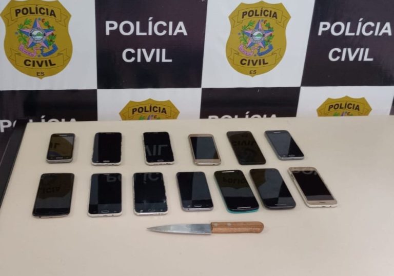 Suspeito de assaltar loja no ES é preso e celulares são encontrados em fogão