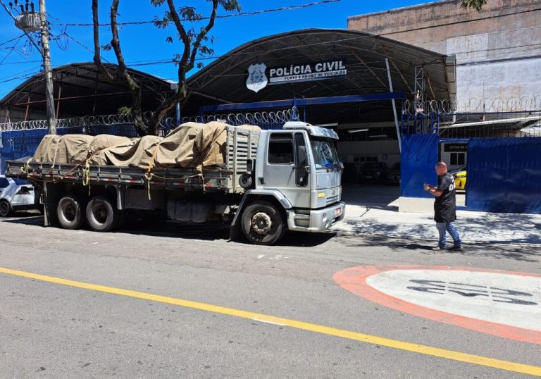 Guarda Municipal flagra caminhão com placa adulterada em Vitória