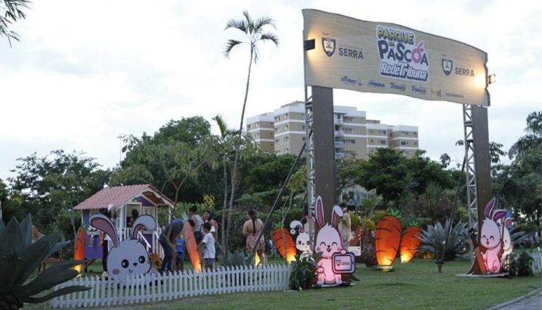 Programação para as crianças na Vila da Páscoa segue até domingo na Serra