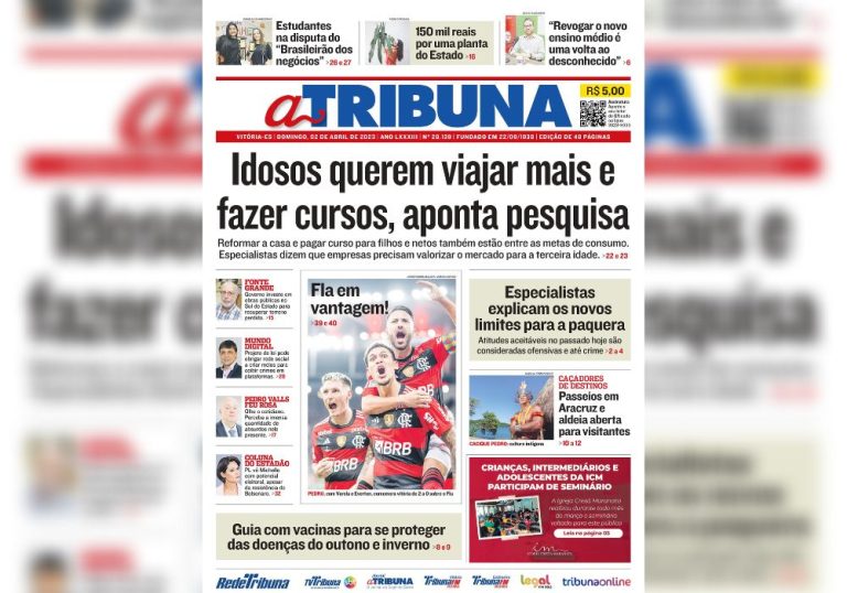 Confira os destaques do Jornal A Tribuna deste domingo