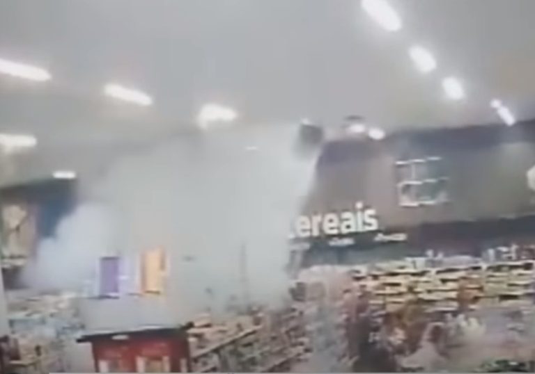 VÍDEO | Explosão em supermercado deixa três feridos em MT
