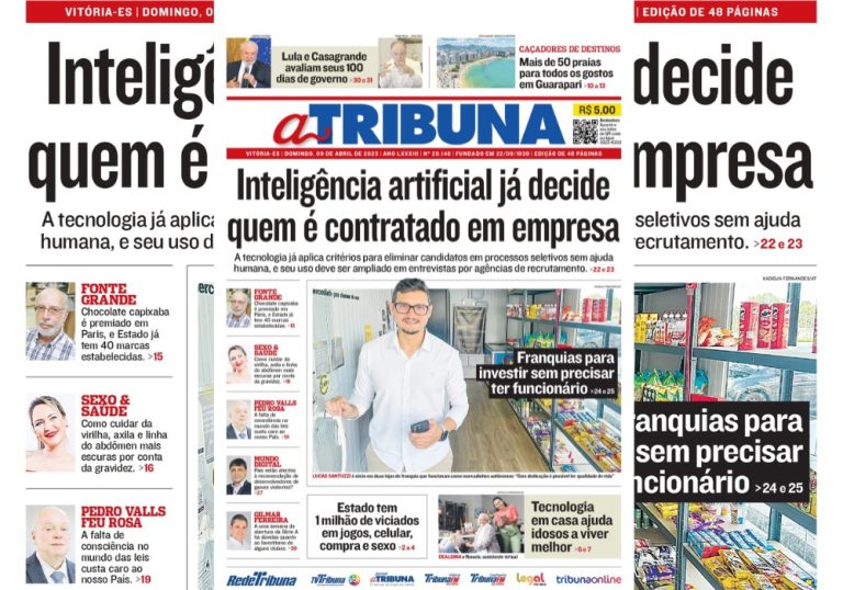 Jornal A Tribuna: confira os destaques da edição deste domingo