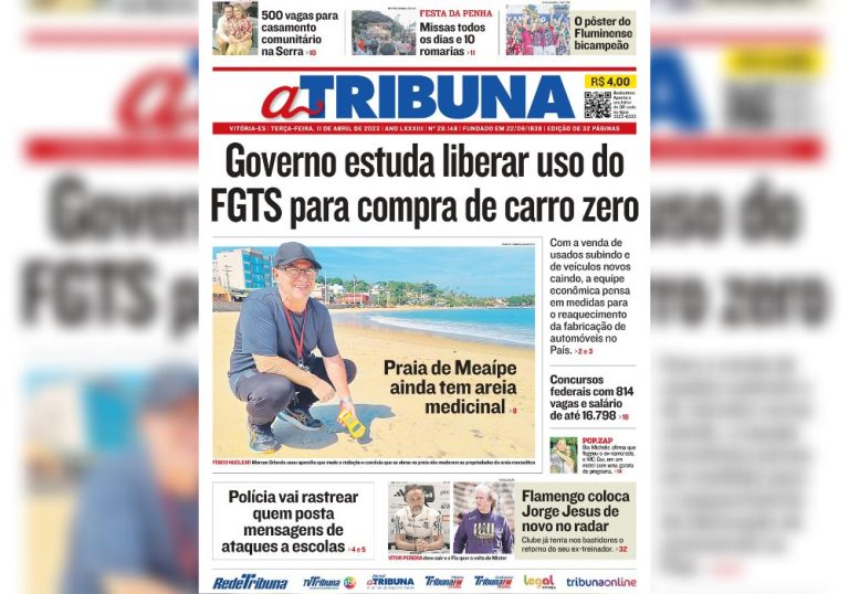 Confira os destaques do Jornal A Tribuna desta terça-feira