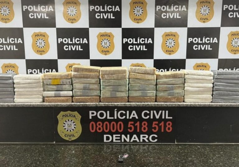 Polícia apreende 60 quilos de droga em caminhão dos Correios no RS
