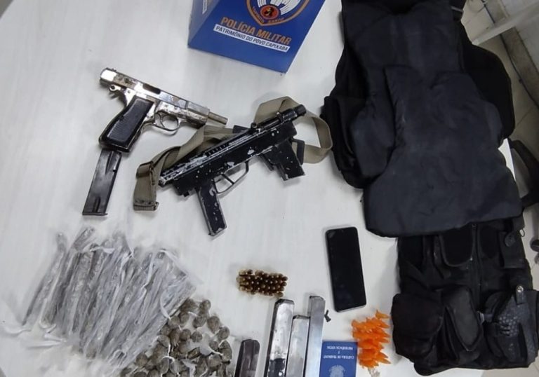 Arma com registro da PF da Argentina é apreendida com suspeito em Cariacica